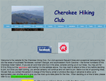 Tablet Screenshot of cherokeehikingclub.org